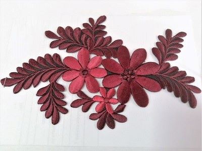 Цвете 180х115мм бордо